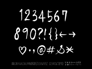 벡터 문자 / 손으로 쓴 글씨체
