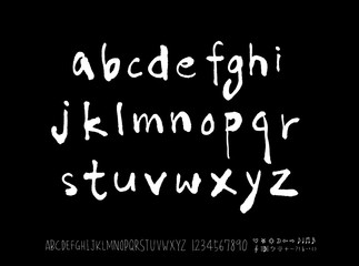 벡터 문자 / 손으로 쓴 글씨체