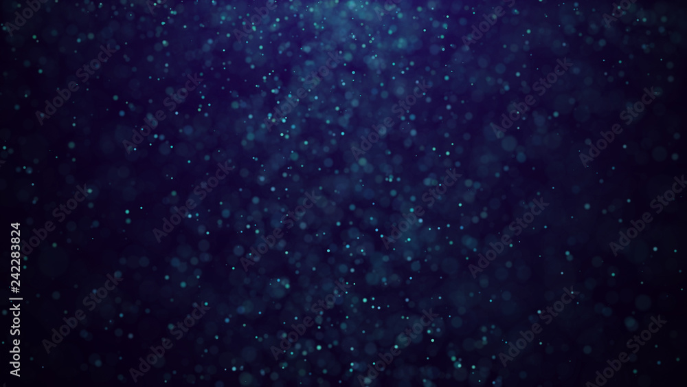 Poster dust particles. abstract background of particles. 3d rendering. dots background. futuristic digital 