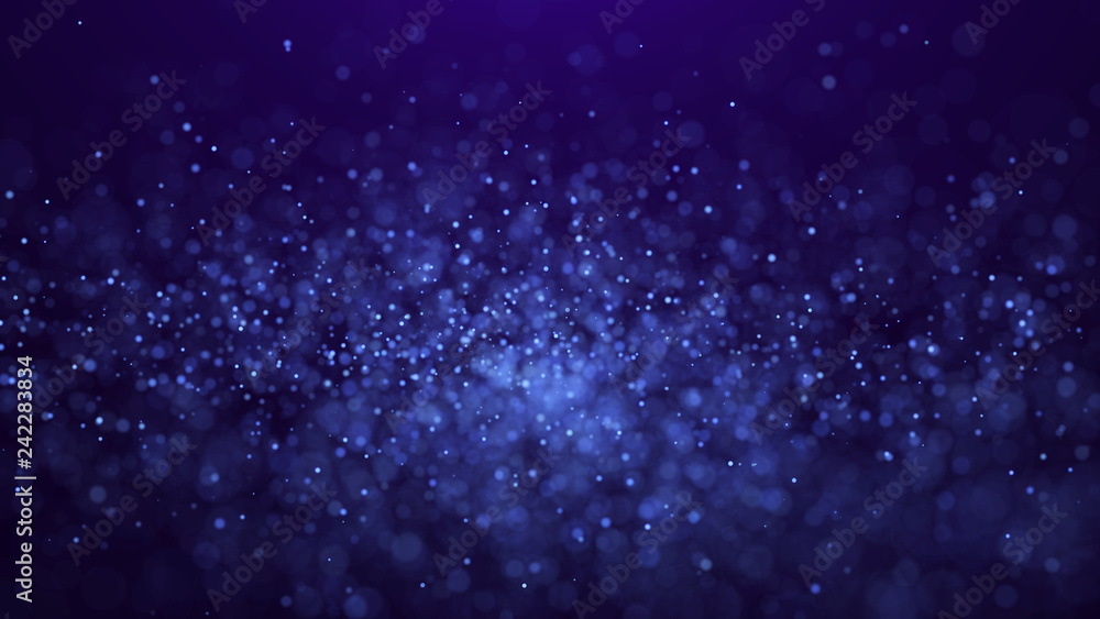 Poster dust particles. abstract background of particles. 3d rendering. dots background. futuristic digital 