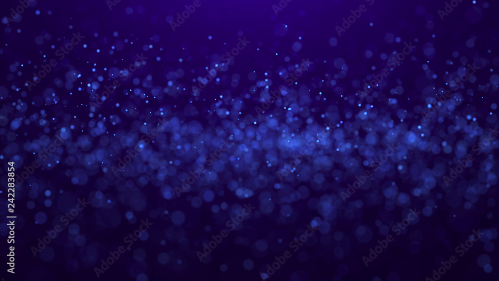 Poster dust particles. abstract background of particles. 3d rendering. dots background. futuristic digital 
