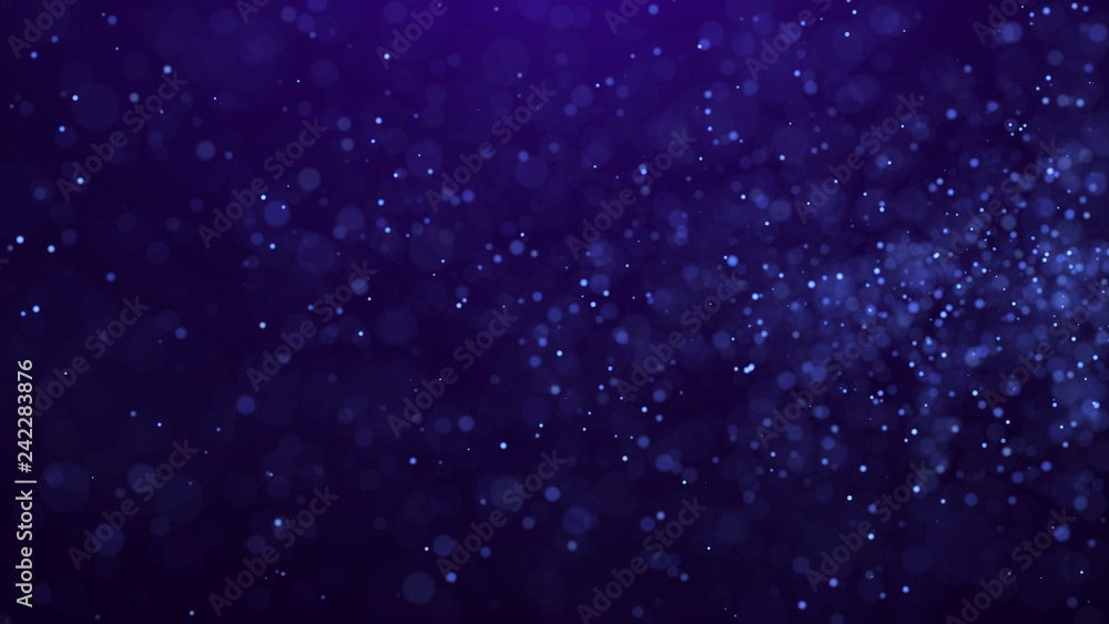 Poster dust particles. abstract background of particles. 3d rendering. dots background. futuristic digital 