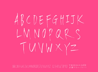 벡터 문자 / 손으로 쓴 글씨체