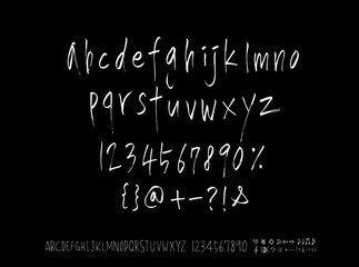 Fototapeta premium 벡터 문자 / 손으로 쓴 글씨체