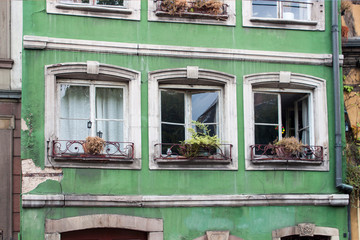 Naklejka premium Detail facade building