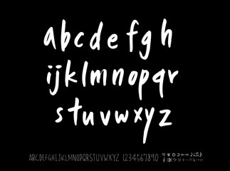 벡터 문자 / 손으로 쓴 글씨체