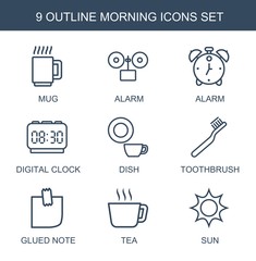 morning icons