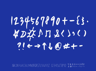 벡터 문자 / 손으로 쓴 글씨체