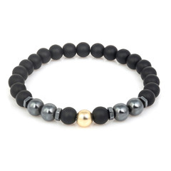 Fashion stone bracelet isolated on white