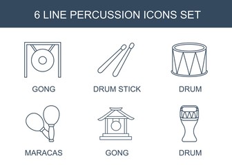 6 percussion icons