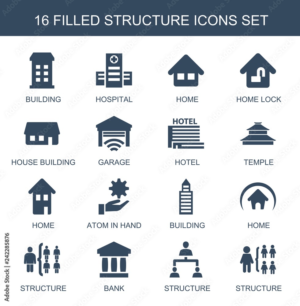 Poster 16 structure icons