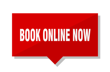 book online now red tag