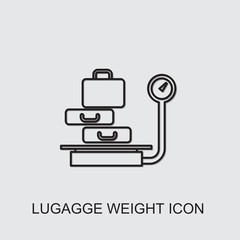 lugagge weight icon