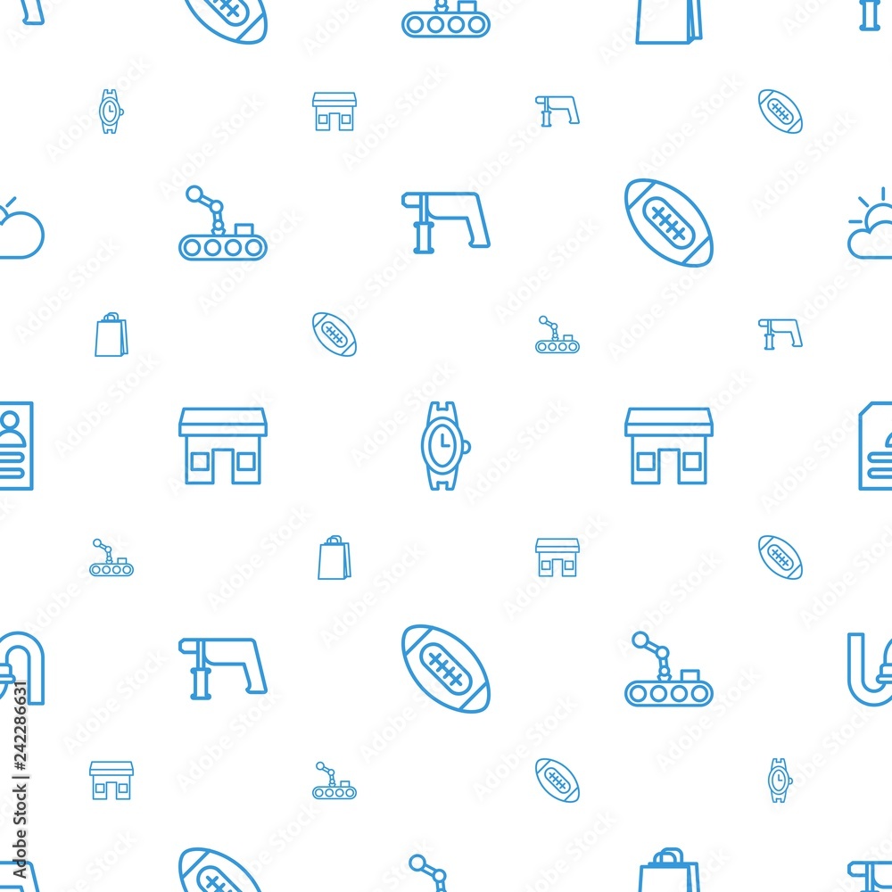 Sticker grey icons pattern seamless white background