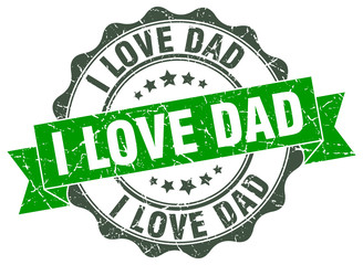 i love dad stamp. sign. seal