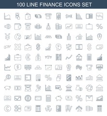 100 finance icons