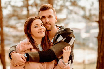 Young Beautiful Couple in Love