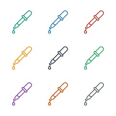 pipette icon white background