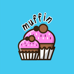 Muffin logotype template