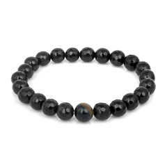 Fashion stone bracelet isolated on white