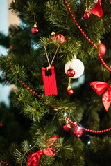 A Christmas new year tree decorations