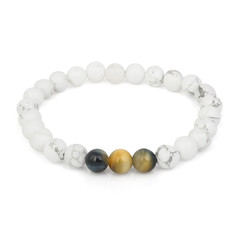 Fashion stone bracelet isolated on white