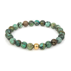 Fashion stone bracelet isolated on white