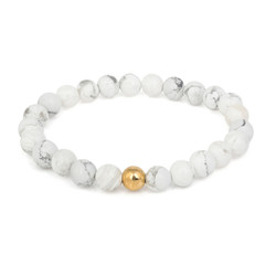 Fashion stone bracelet isolated on white