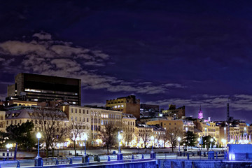 Fototapeta premium Montreal Old Port in winter