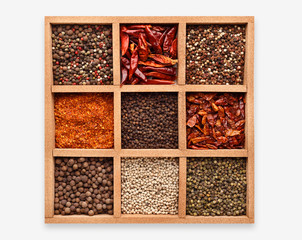 Spices shopwindow concept