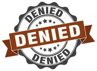 Fototapeta premium denied stamp. sign. seal