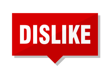 dislike red tag