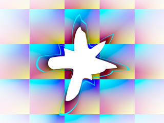 surreal futuristic digital 3d design art abstract background fractal illustration for meditation and decoration wallpaper