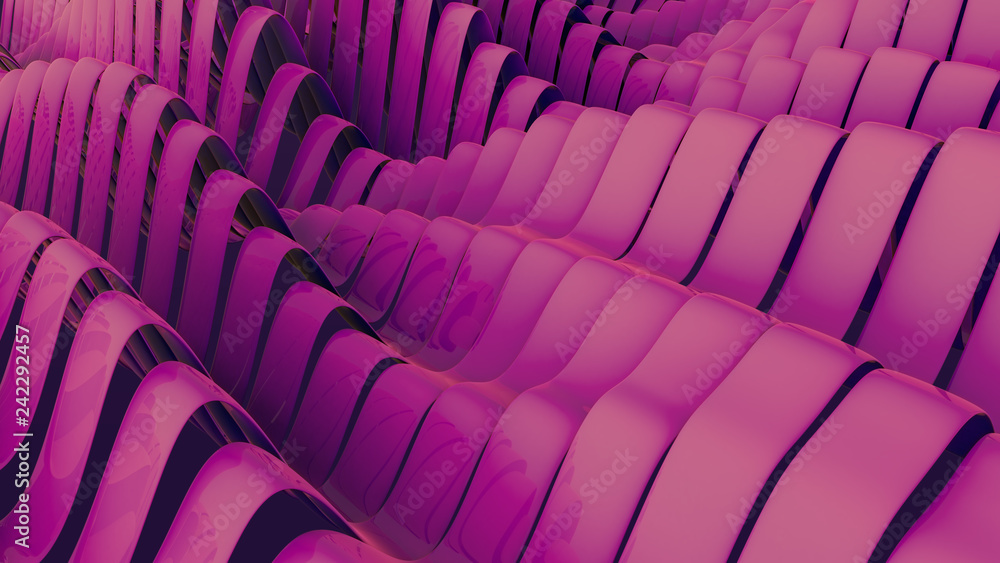 Poster abstract background - restless patch waves of colored rich on the sea of tranquility. satin glossy. 