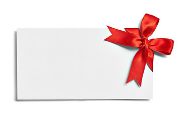 ribbon bow card note chirstmas celebration greeting