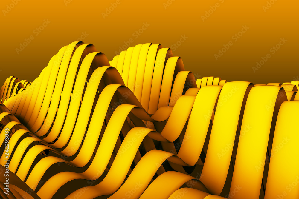 Aufkleber abstract background - restless patch waves of colored rich on the sea of tranquility. satin glossy. 