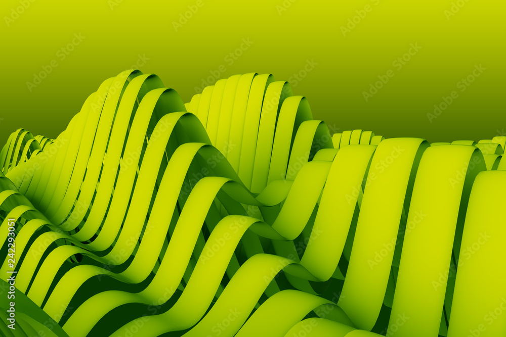 Poster abstract background - restless patch waves of colored rich on the sea of tranquility. satin glossy. 