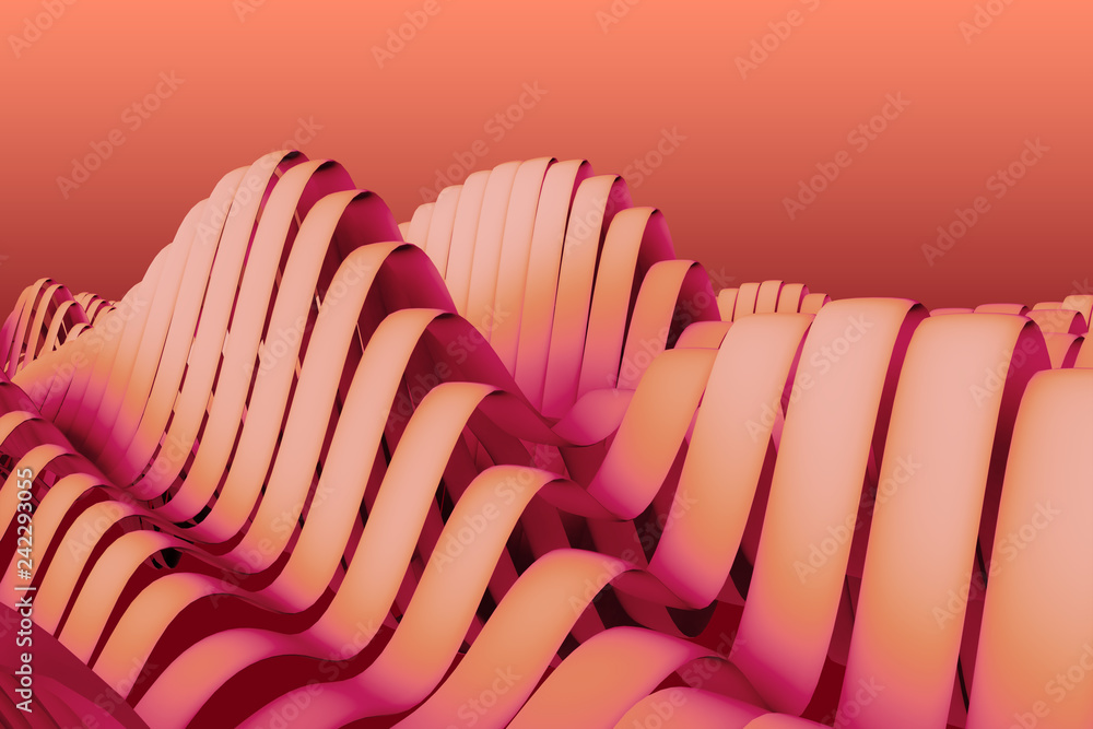 Aufkleber abstract background - restless patch waves of colored rich on the sea of tranquility. satin glossy. 