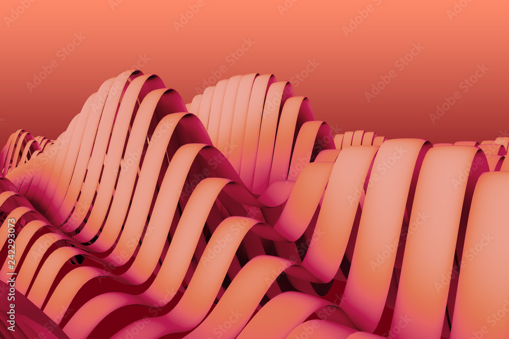 Poster abstract background - restless patch waves of colored rich on the sea of tranquility. satin glossy. 