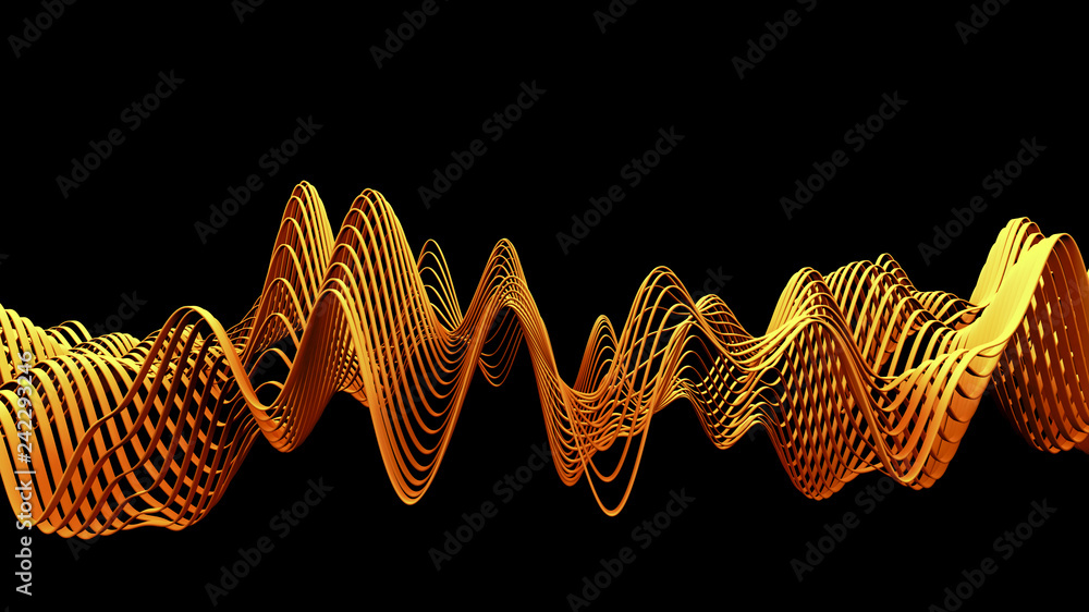 Poster abstract background - restless patch waves of colored rich on the sea of tranquility. satin glossy. 