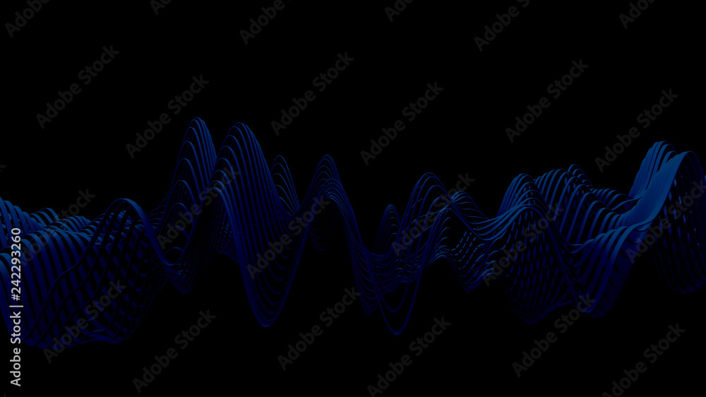 Poster abstract background - restless patch waves of colored rich on the sea of tranquility. satin glossy. 