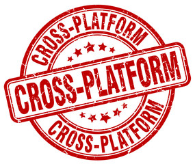 cross-platform red grunge stamp