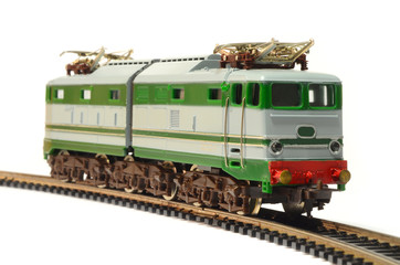 Obraz premium model train isolated on white