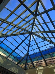 ceiling of modern building