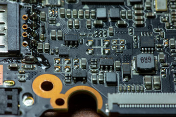 Circuit Board Close Up