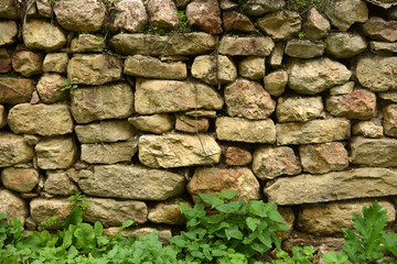 Decorative stone wall