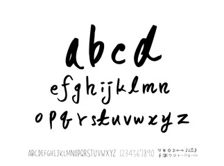 벡터 문자 / 손으로 쓴 글씨체