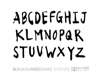 벡터 문자 / 손으로 쓴 글씨체