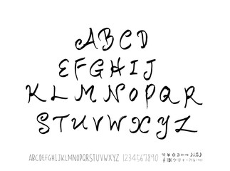 벡터 문자 / 손으로 쓴 글씨체