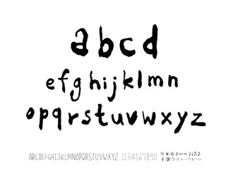 벡터 문자 / 손으로 쓴 글씨체